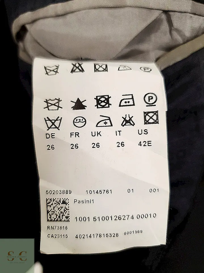 Blazer Hugo Boss negro lana virgen Pasini1 sastrería alemana TALLA M 8