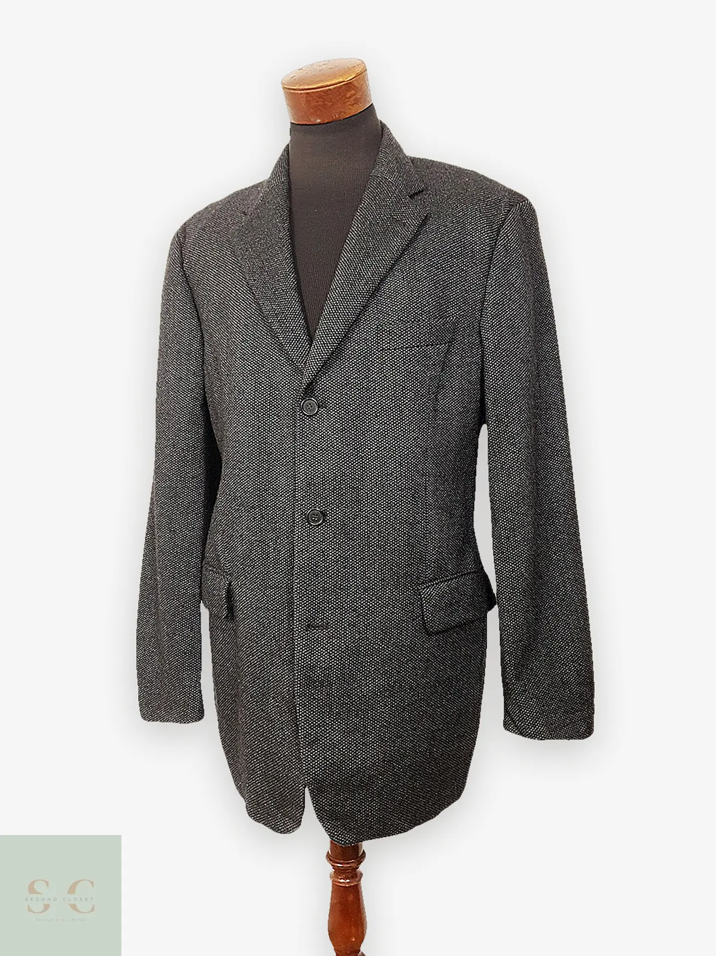 Blazer Hugo Boss plomo Lana Virgen & Cashmere – Talla XL 1