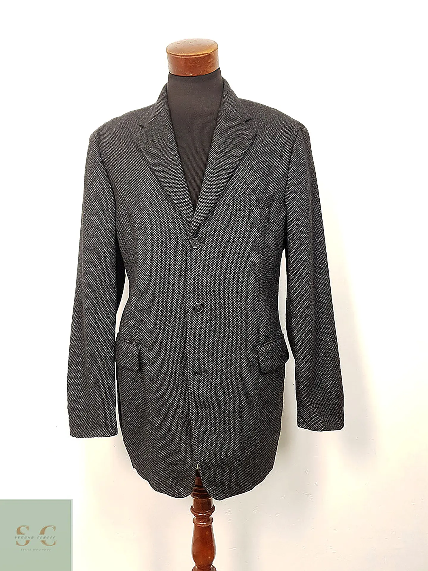 Blazer Hugo Boss plomo Lana Virgen & Cashmere – Talla XL 3
