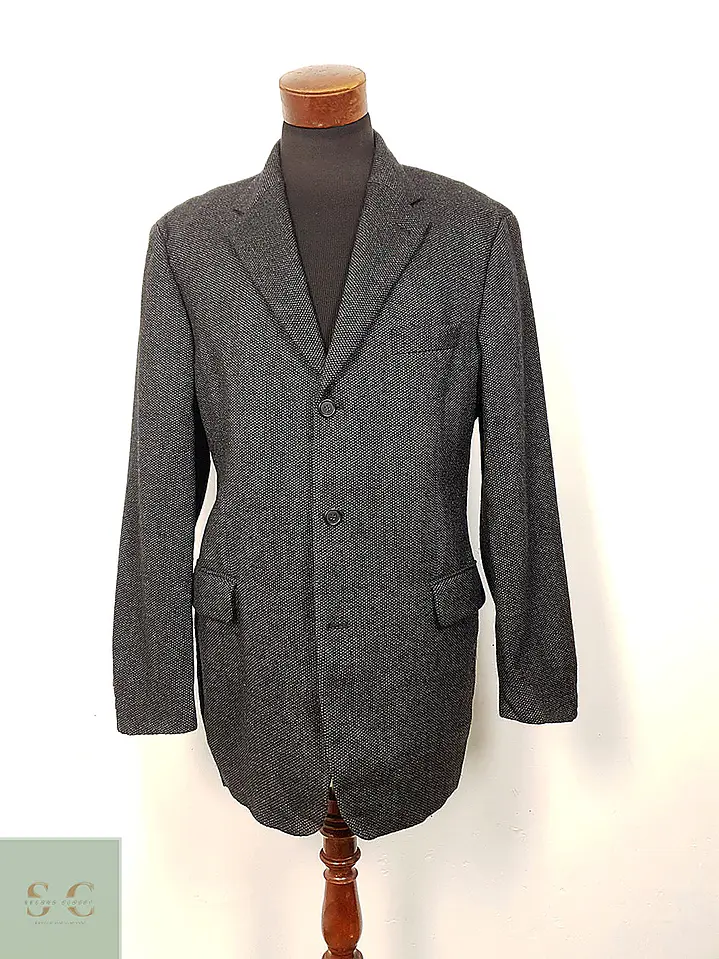 Blazer Hugo Boss plomo Lana Virgen & Cashmere – Talla XL 3