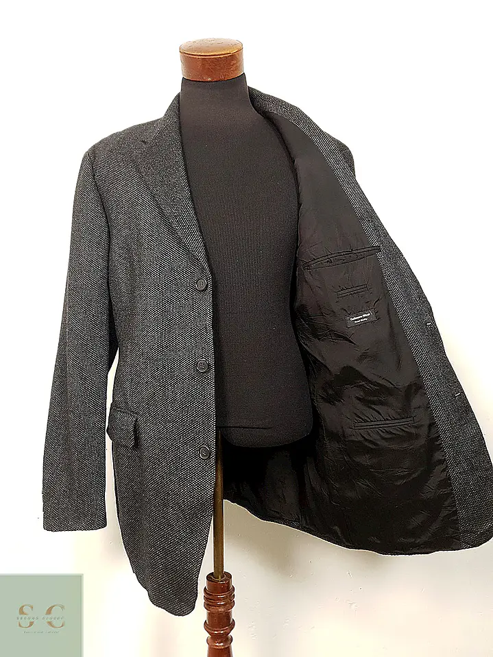 Blazer Hugo Boss plomo Lana Virgen & Cashmere – Talla XL 4