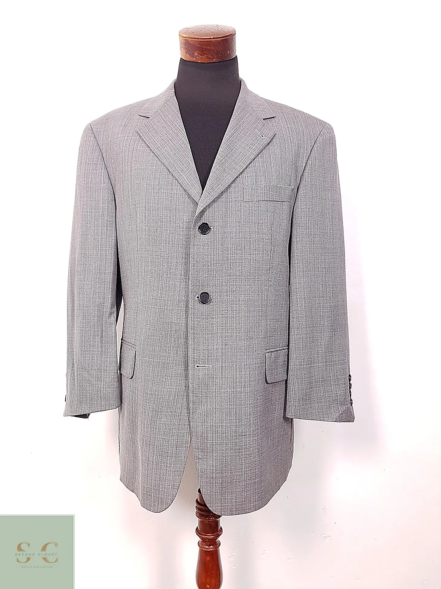 Blazer Hugo Boss Loro Piana Plomo 100% Lana Virgen Super 110s - Talla XL 2