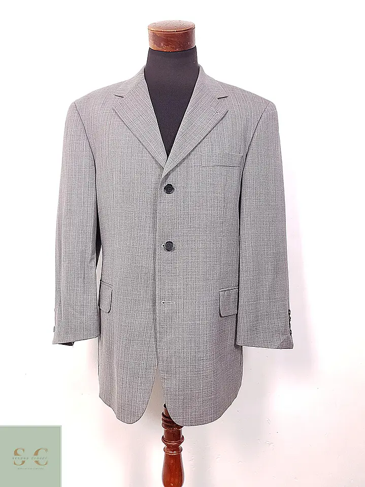 Blazer Hugo Boss Loro Piana Plomo 100% Lana Virgen Super 110s - Talla XL 2