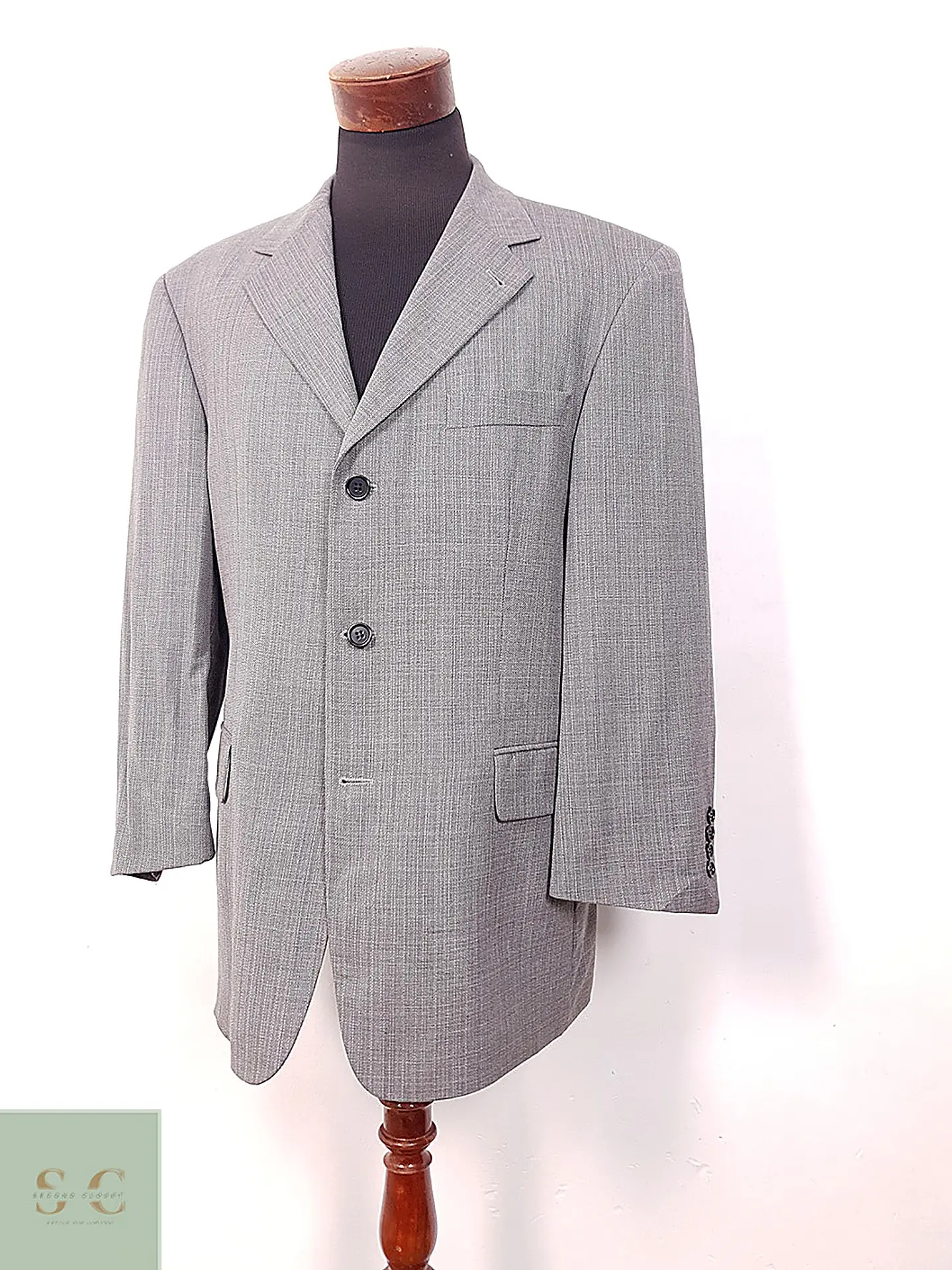Blazer Hugo Boss Loro Piana Plomo 100% Lana Virgen Super 110s - Talla XL 3