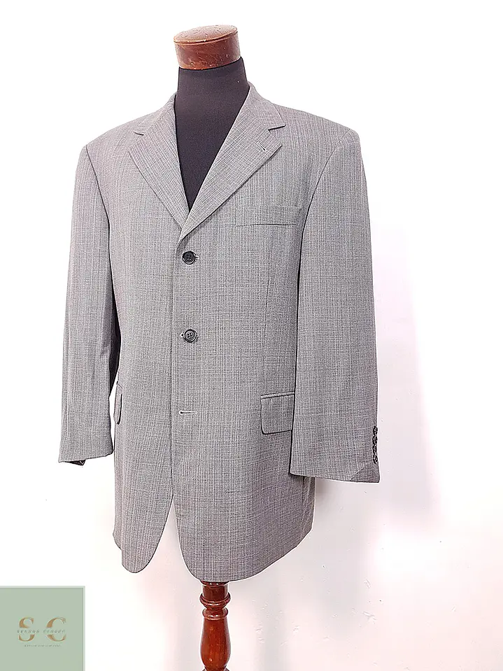 Blazer Hugo Boss Loro Piana Plomo 100% Lana Virgen Super 110s - Talla XL 3