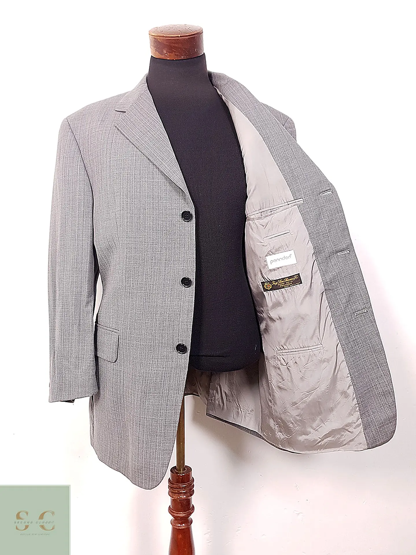 Blazer Hugo Boss Loro Piana Plomo 100% Lana Virgen Super 110s - Talla XL 9