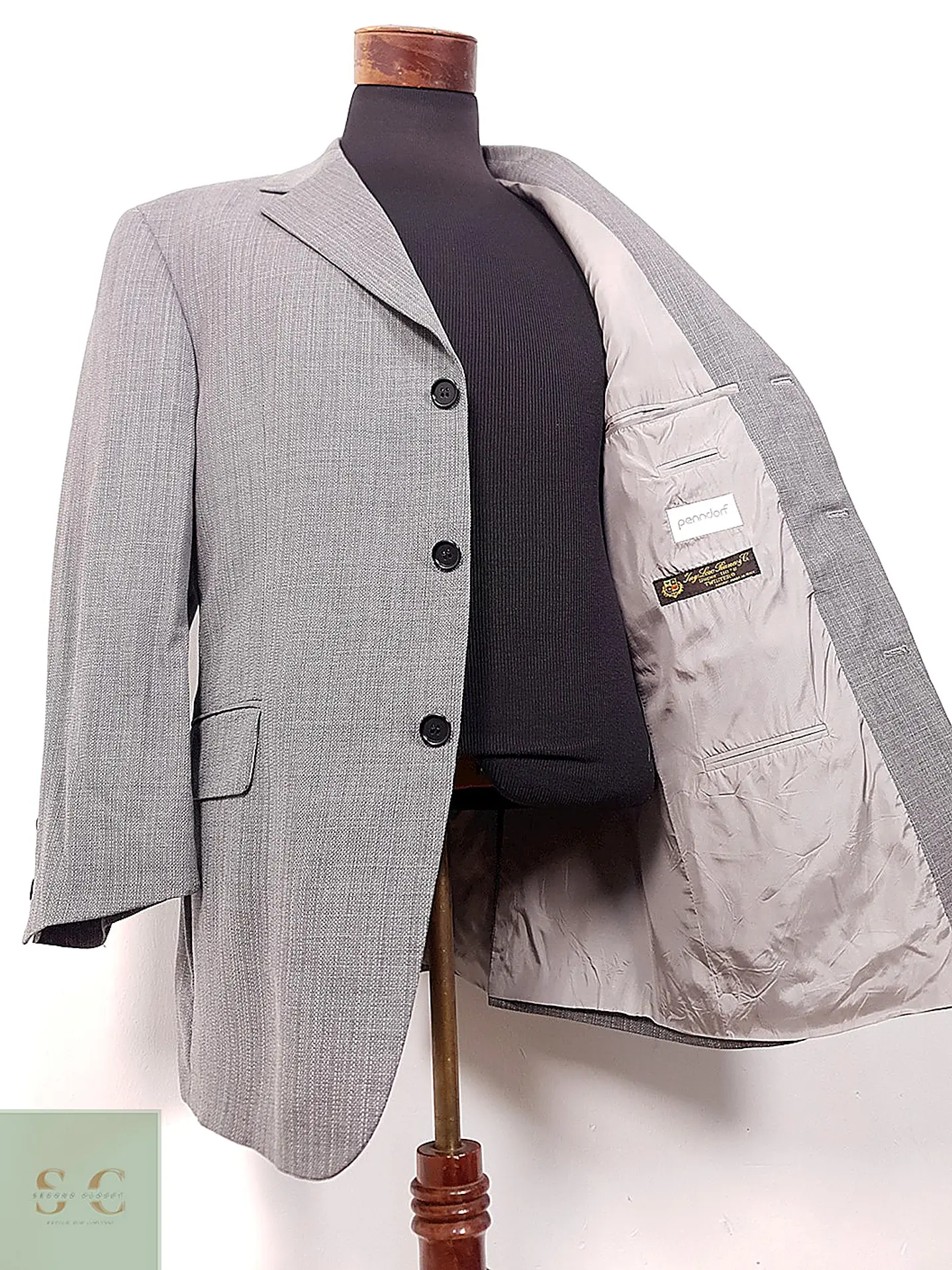 Blazer Hugo Boss Loro Piana Plomo 100% Lana Virgen Super 110s - Talla XL 11