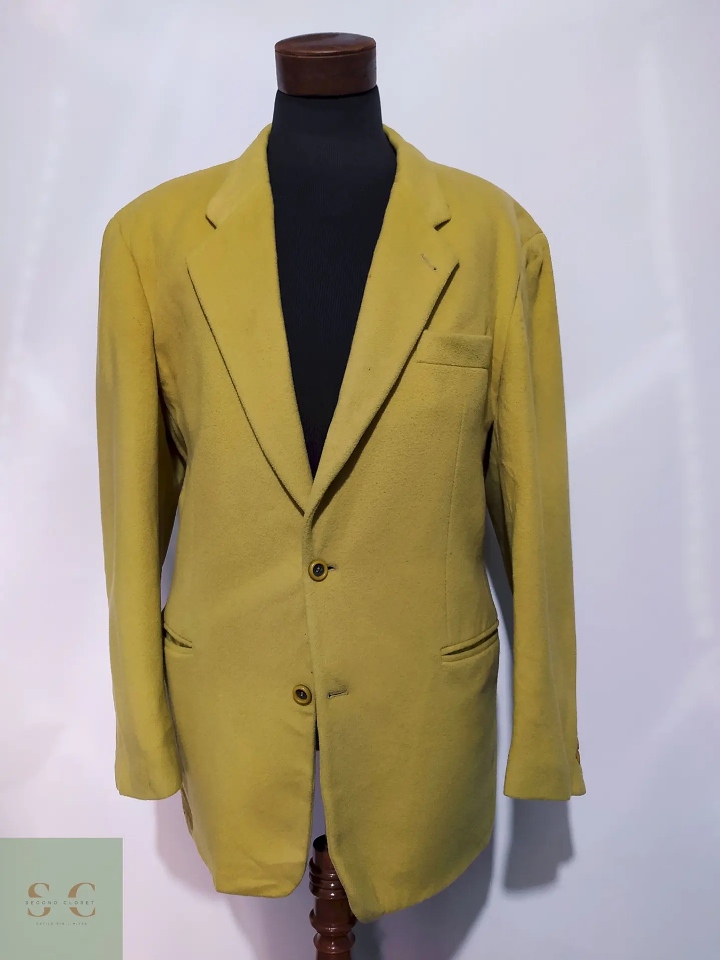 Blazer Hugo Boss lana y cashmere Mostaza TALLA 2XL 2
