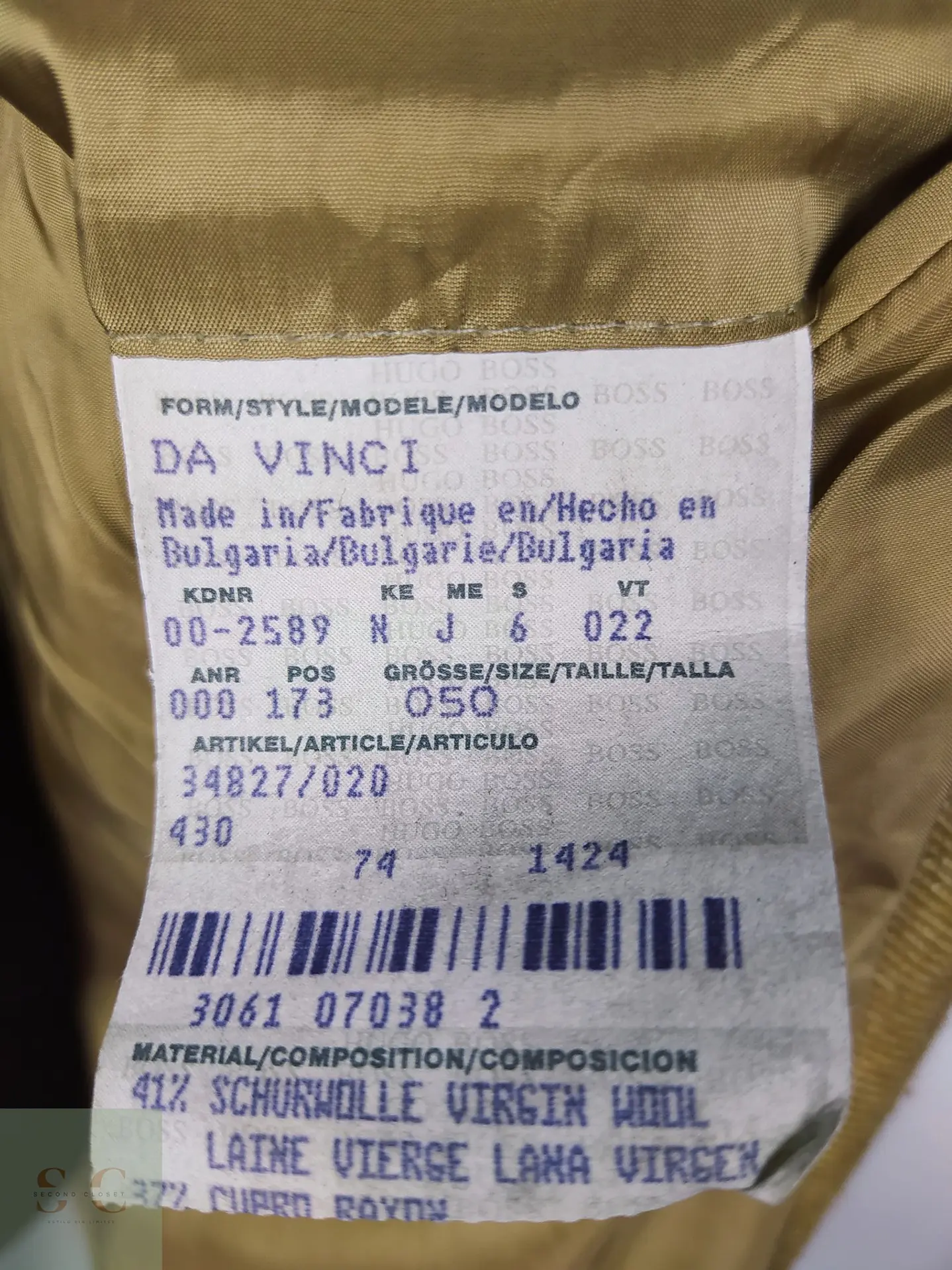 Blazer Hugo Boss “Da Vinci” Espiga Lana Virgen TALLA LXL 7