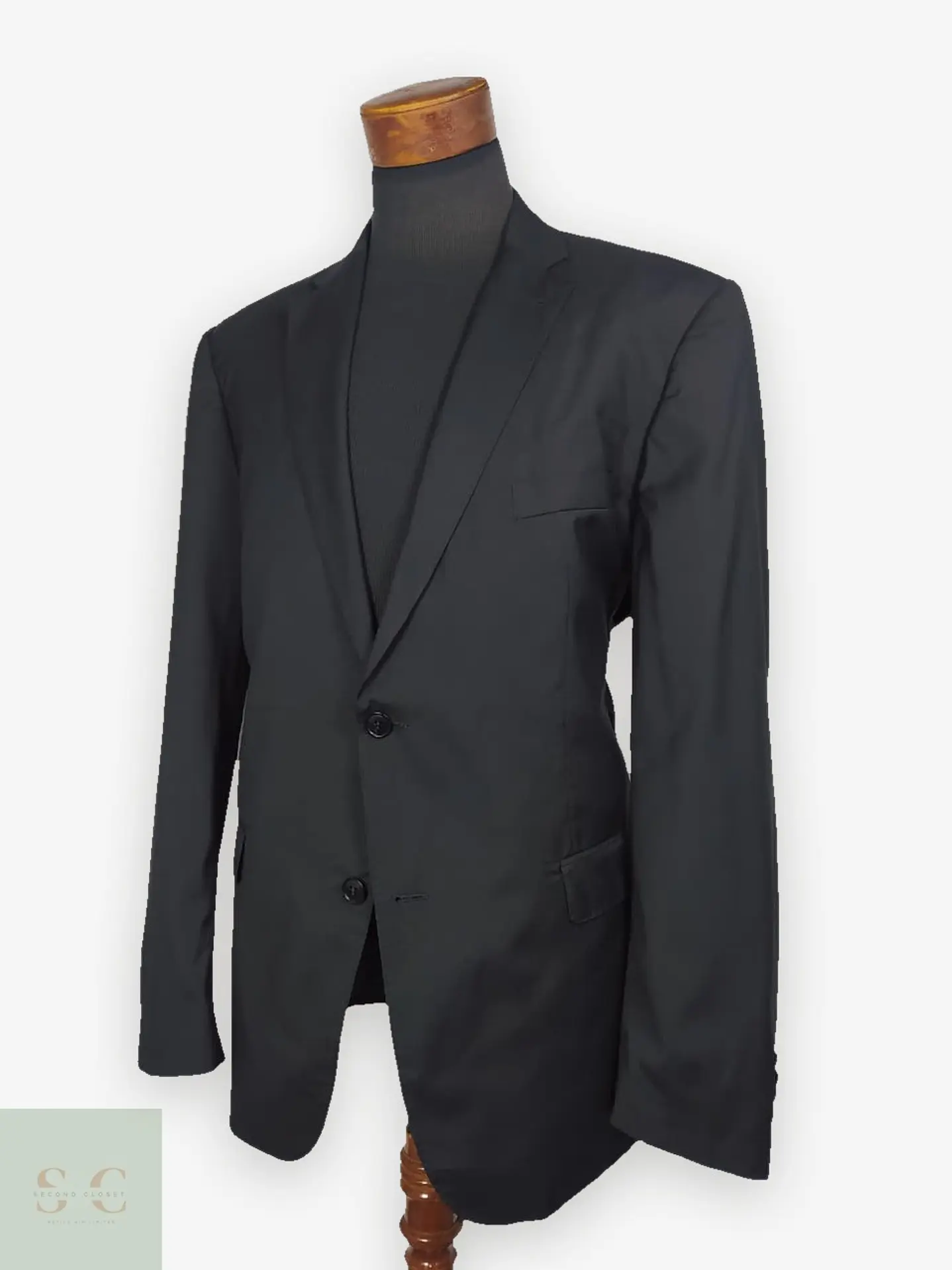 Blazer Roy Robson Reda Superfine 100% Lana Virgen – Negro Slim Fit – Talla XL 1