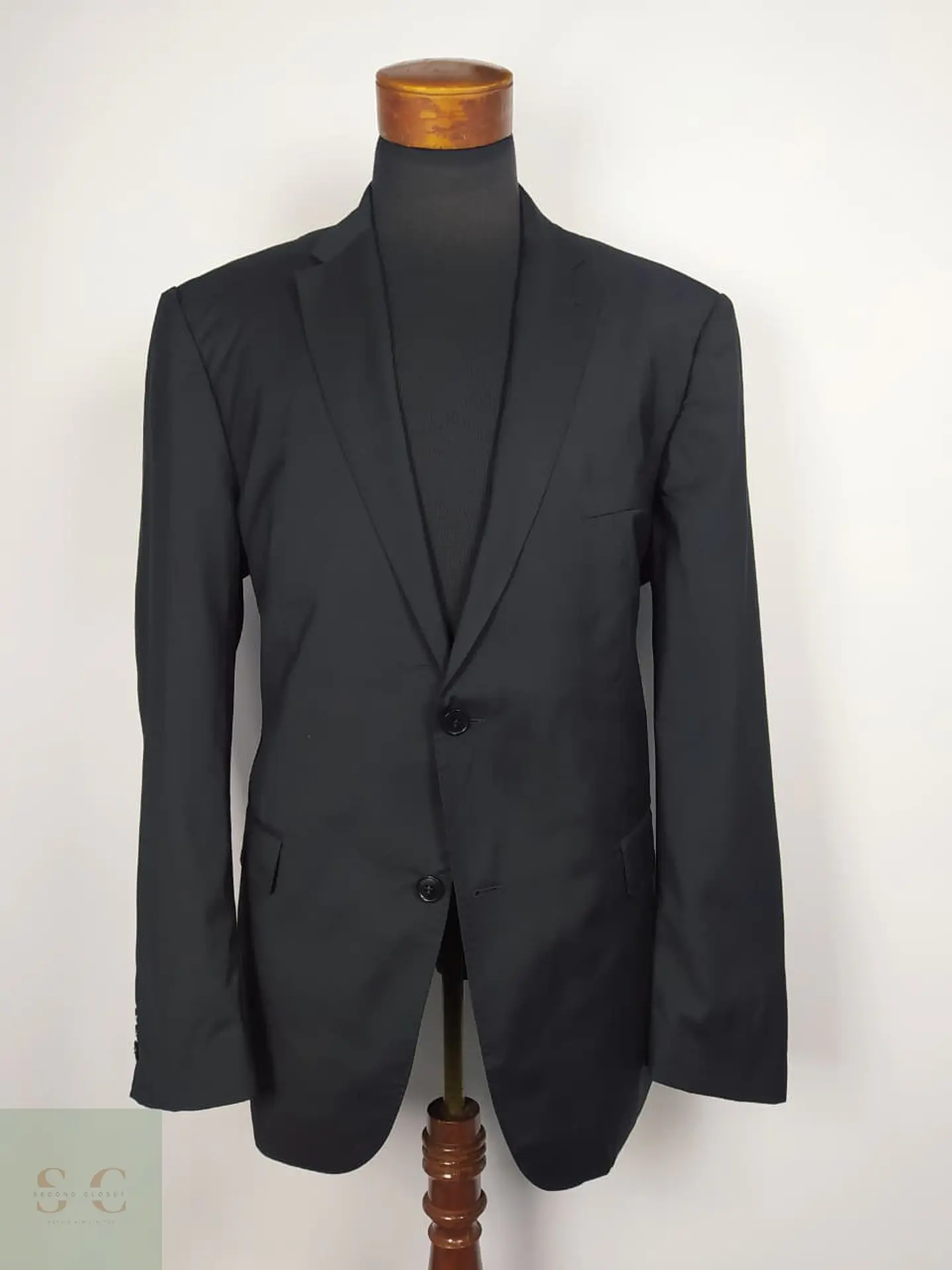 Blazer Roy Robson Reda Superfine 100% Lana Virgen – Negro Slim Fit – Talla XL 3