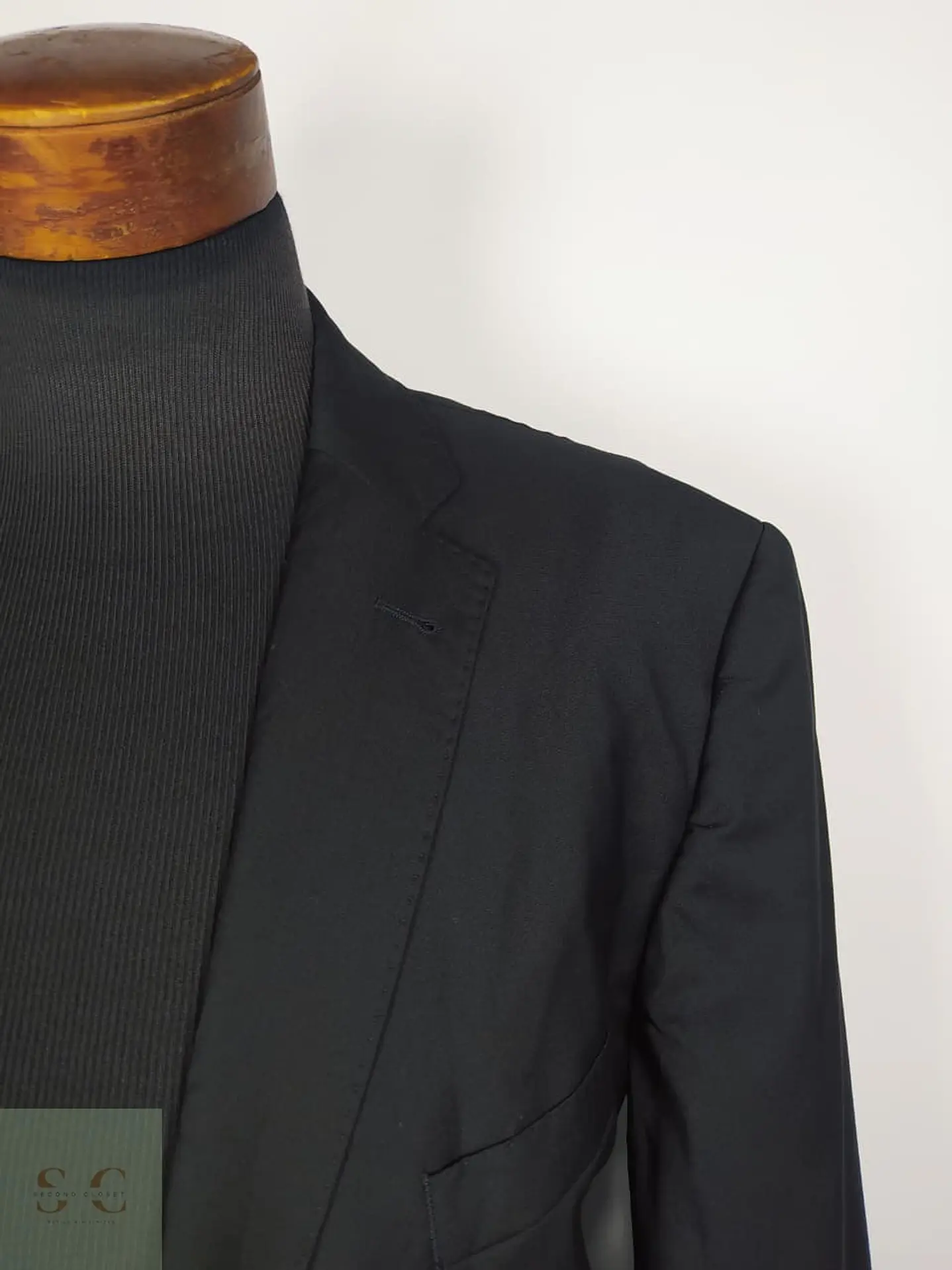 Blazer Roy Robson Reda Superfine 100% Lana Virgen – Negro Slim Fit – Talla XL 4
