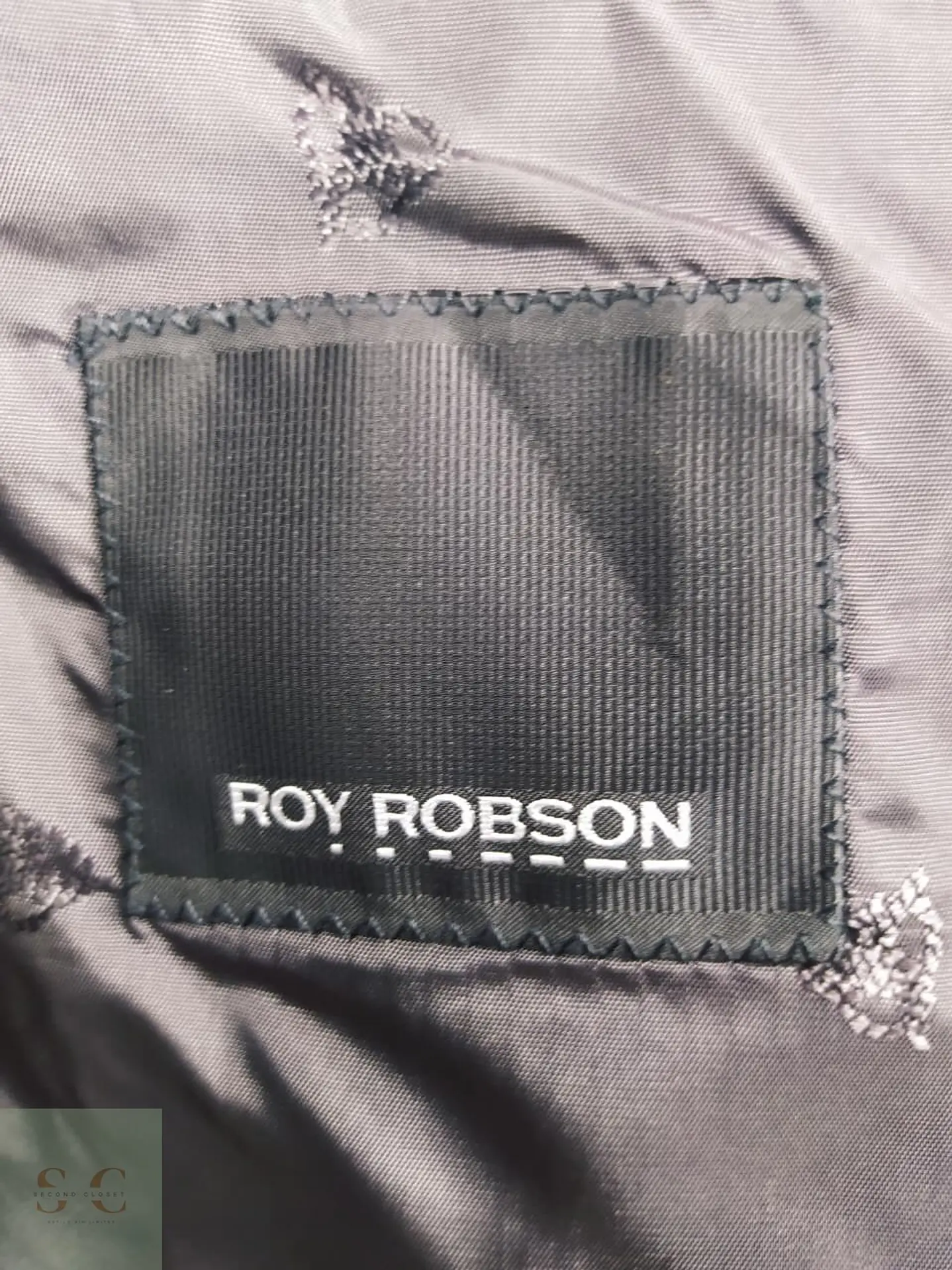 Blazer Roy Robson Reda Superfine 100% Lana Virgen – Negro Slim Fit – Talla XL 6