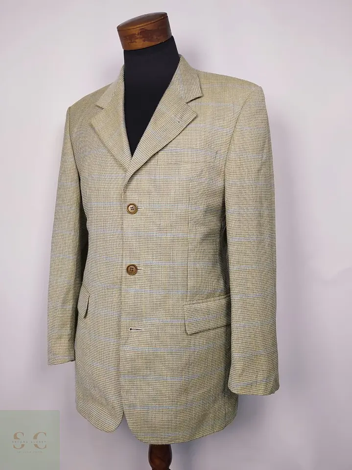 Blazer Hugo Boss Artemis 100% Lana Virgen Microcheck TALLA L 2