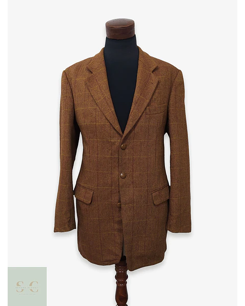 Blazer 100% lana virgen hombre Dozler Café Ladrillo Talla L 