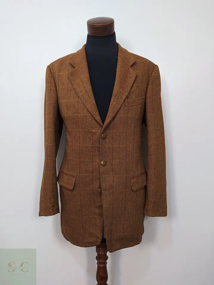 Blazer 100% lana virgen hombre Dozler Café Ladrillo Talla L  2