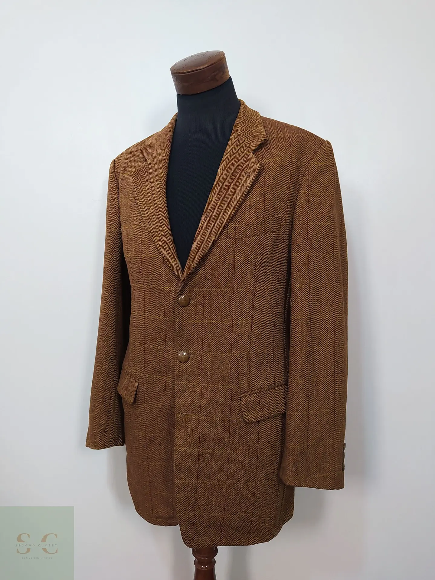 Blazer 100% lana virgen hombre Dozler Café Ladrillo Talla L  3