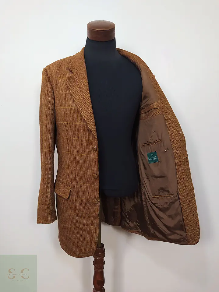 Blazer 100% lana virgen hombre Dozler Café Ladrillo Talla L  6