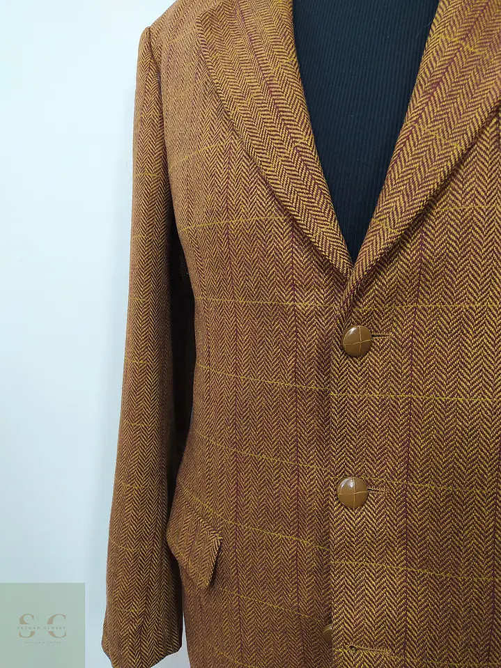 Blazer 100% lana virgen hombre Dozler Café Ladrillo Talla L  7