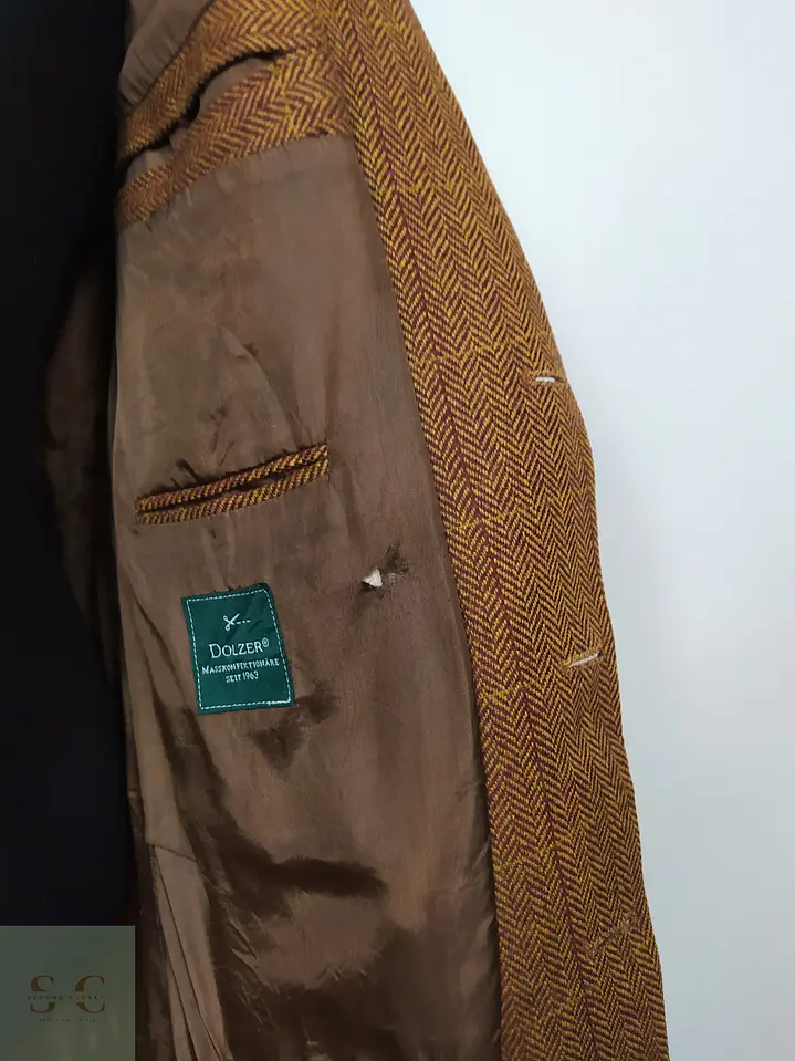 Blazer 100% lana virgen hombre Dozler Café Ladrillo Talla L  8
