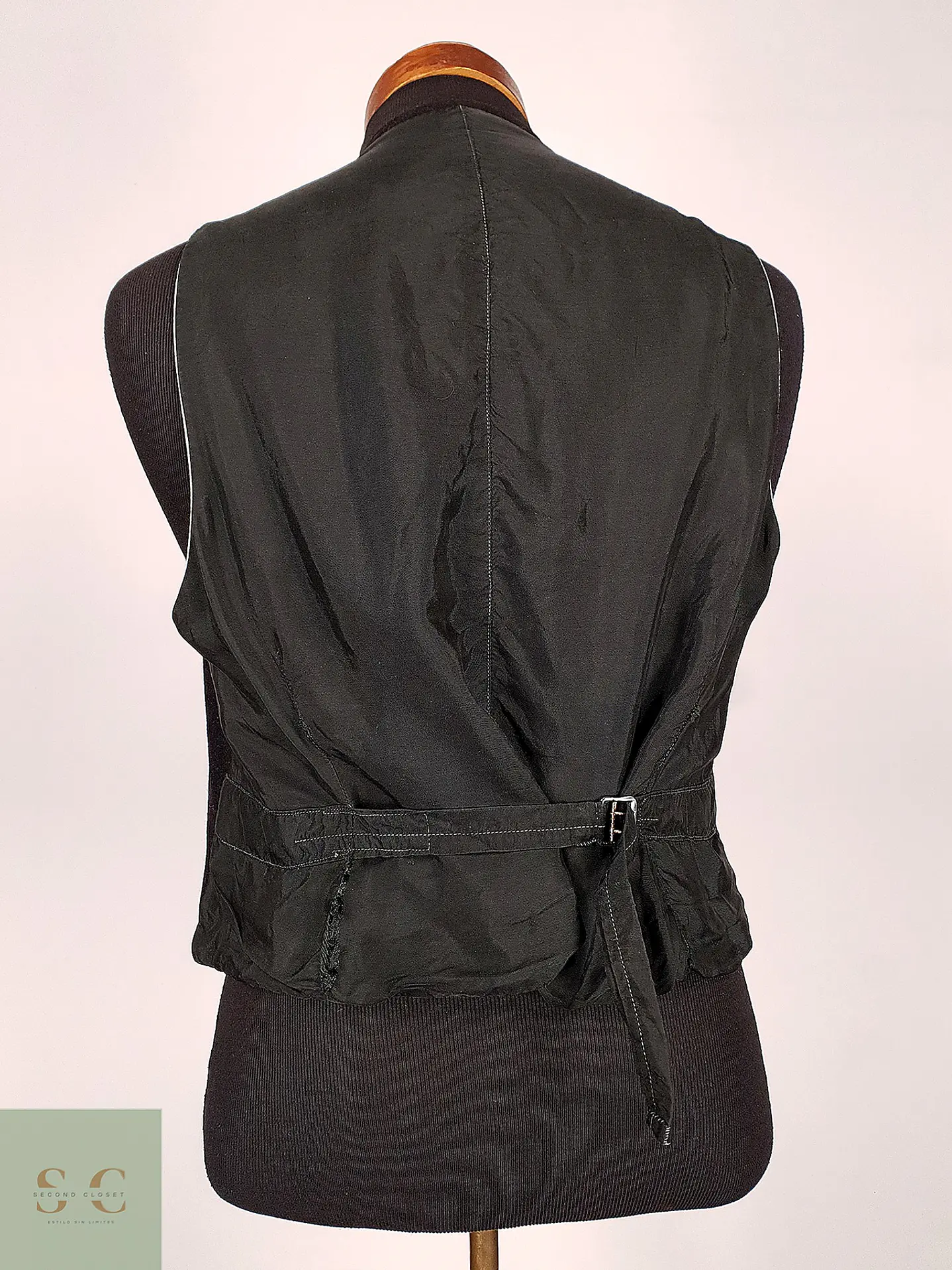 Chaleco Gilet Negro de Lana – Talla S 3