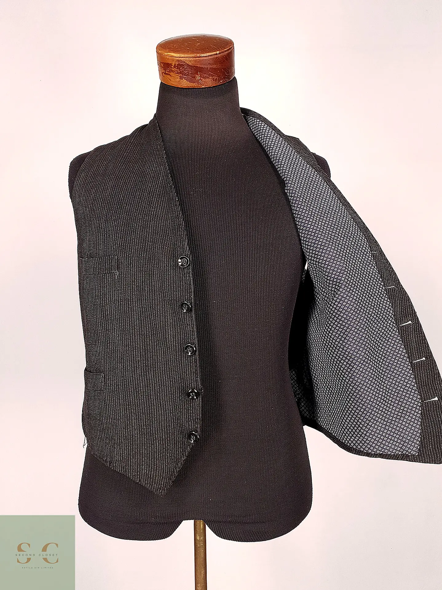 Chaleco Gilet Gris Plomo – Talla S 3