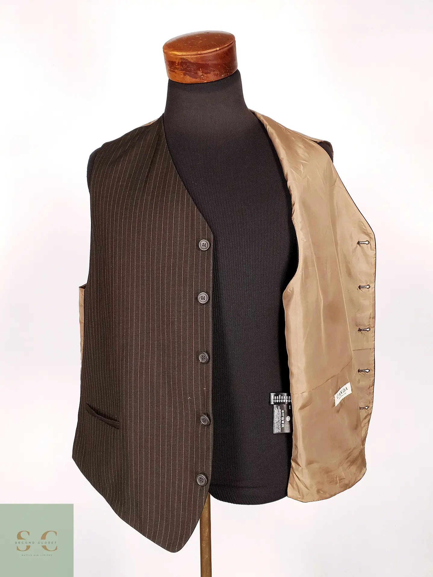 Chaleco Gilet Canda Café Talla 2XL 3