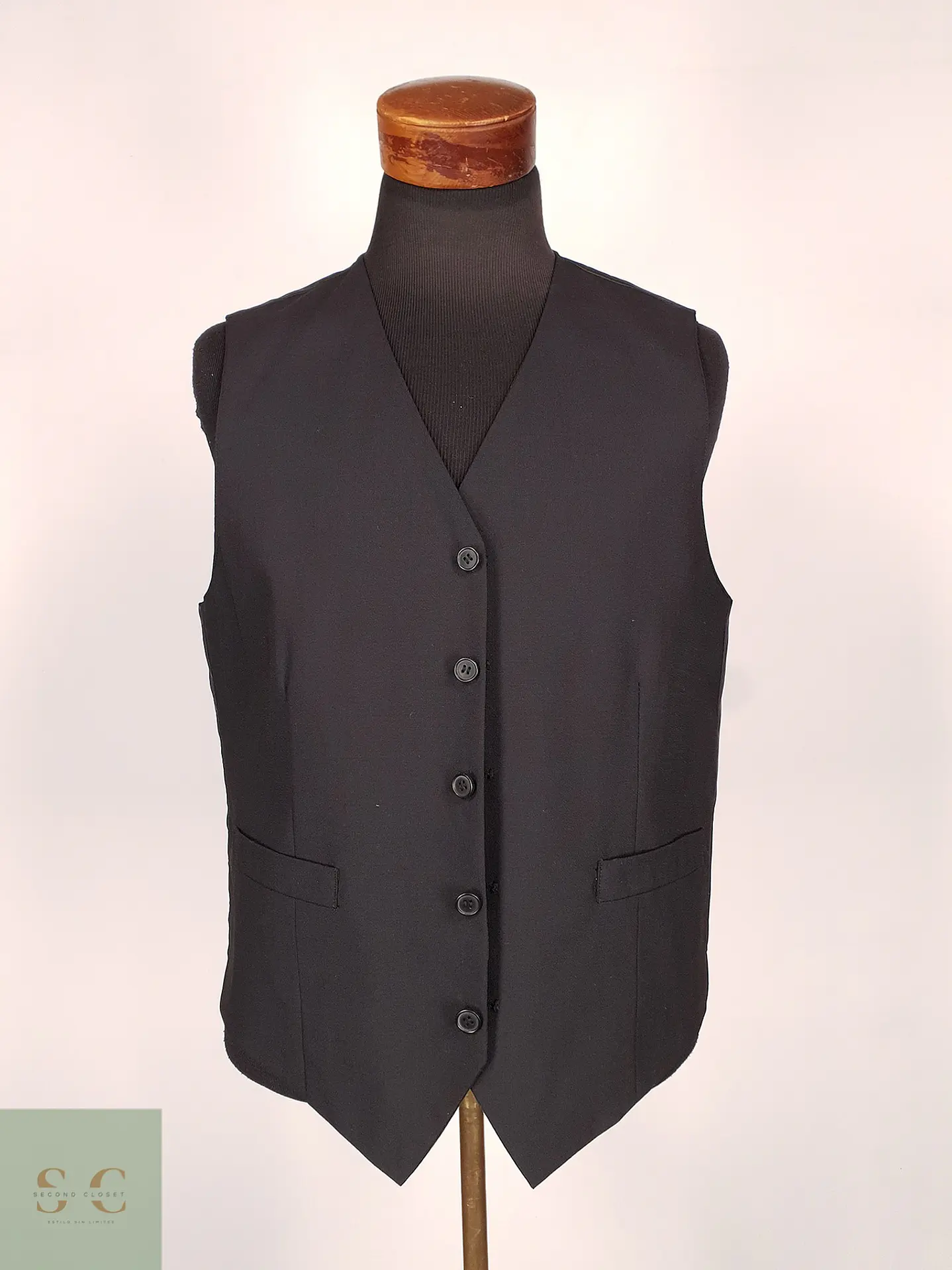 Chaleco Gilet A.W. Dunmore Negro Lana – Talla M 2