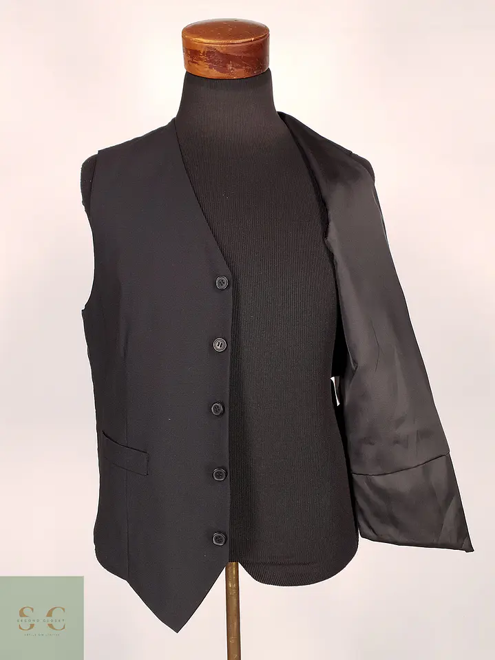 Chaleco Gilet A.W. Dunmore Negro Lana – Talla M 3