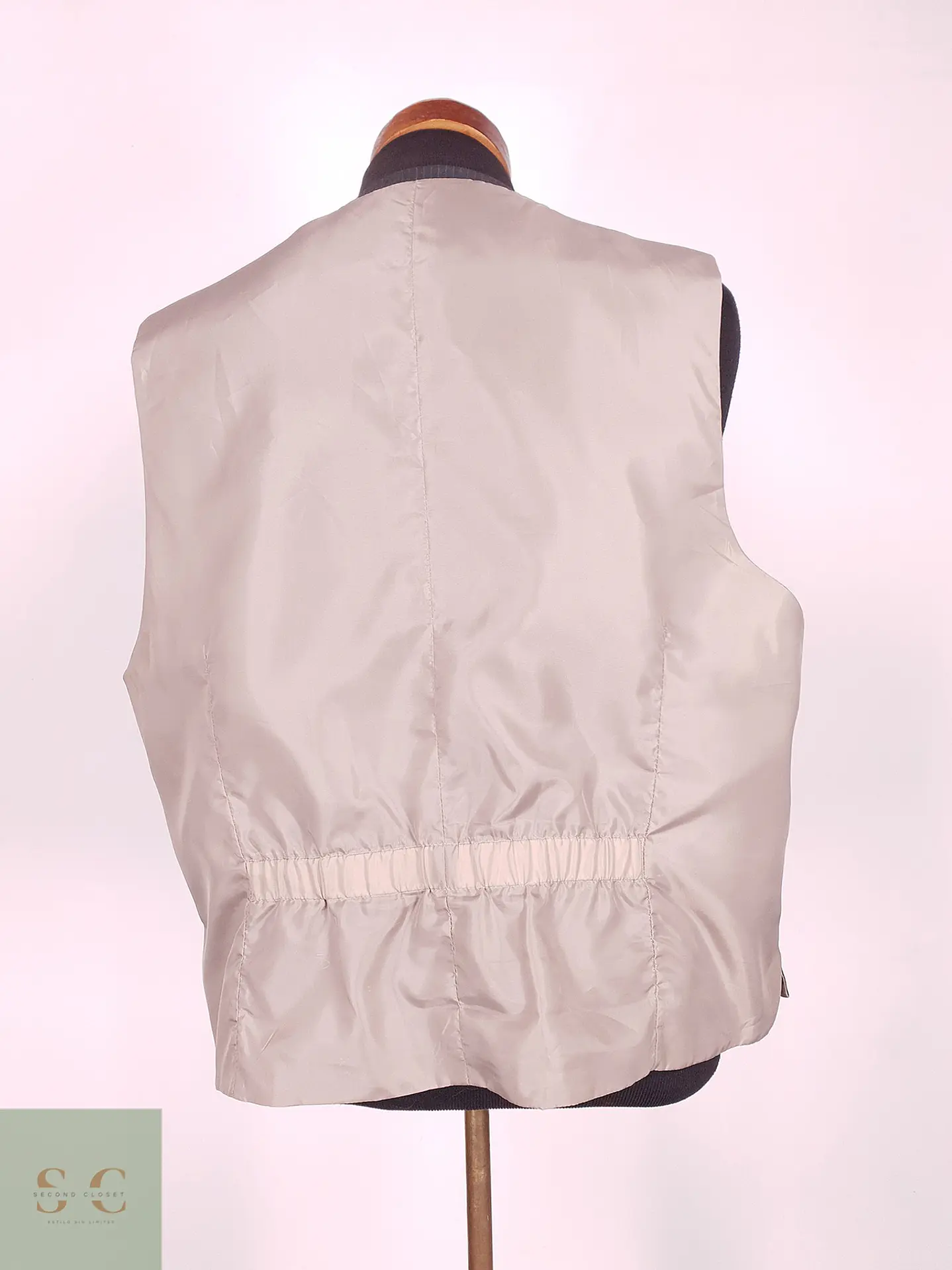 Chaleco Gilet C&A Plomo a Rayas – Talla LXL 4