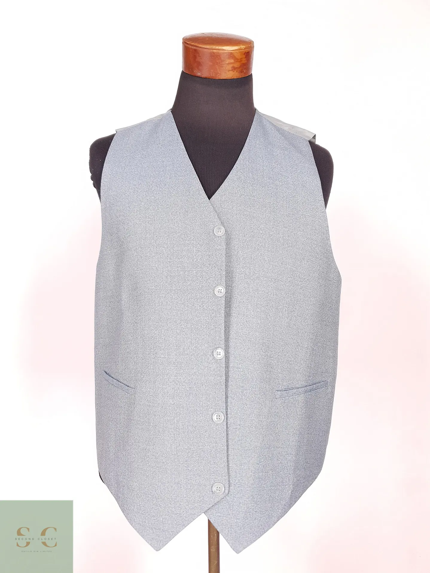 Chaleco - Gilet Celeste Talla L 2