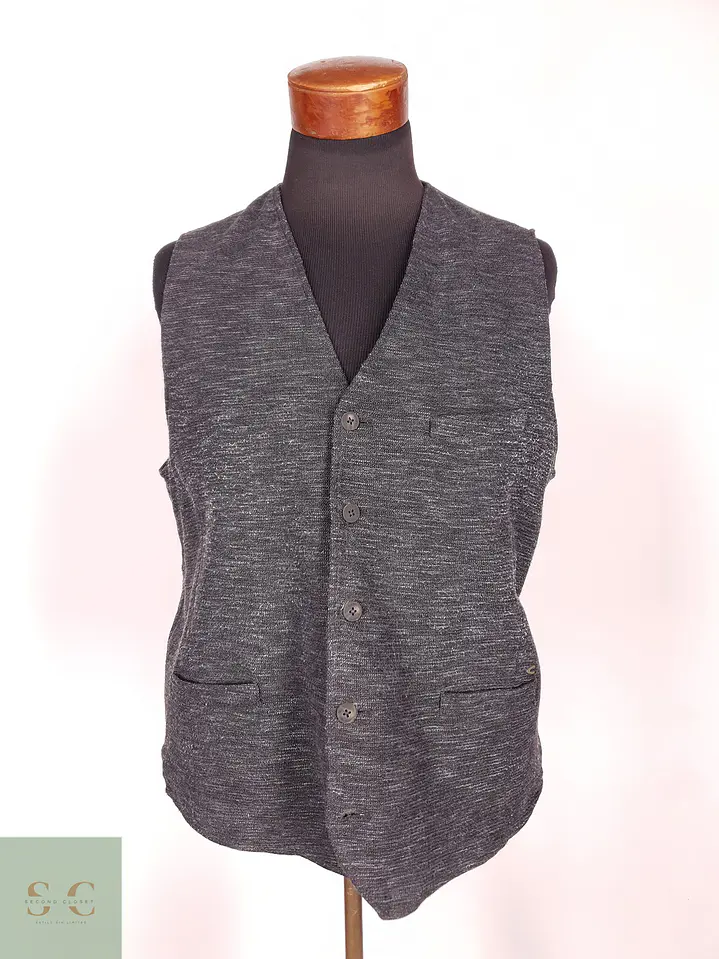 Chaleco Gilet Camel Active Plomo Algodón Talla M 2