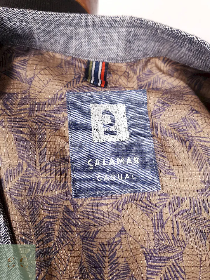 Chaleco Gilet Calamar Celeste Lino Algodón Talla SM 5