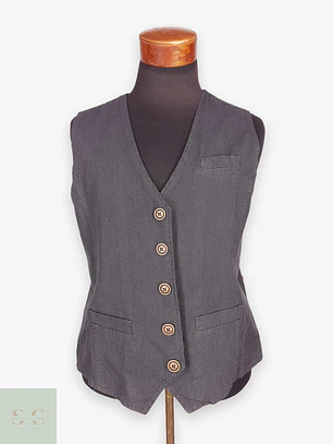 Chaleco - Gilet Manguun Plomo Algodón Talla L