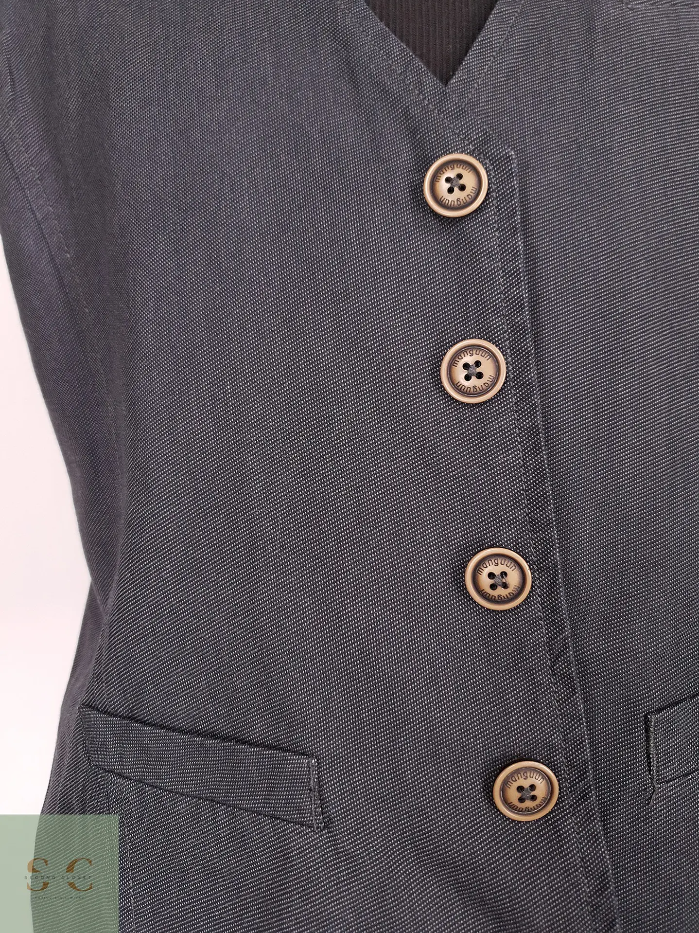 Chaleco - Gilet Manguun Plomo Algodón Talla L 3