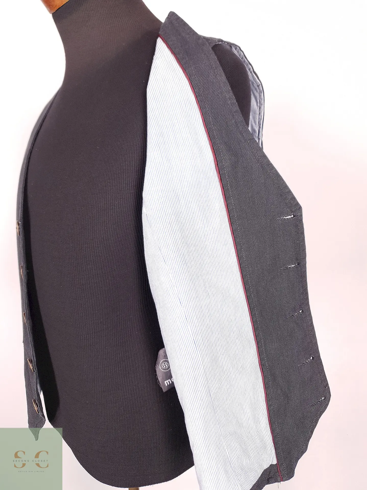 Chaleco - Gilet Manguun Plomo Algodón Talla L 4