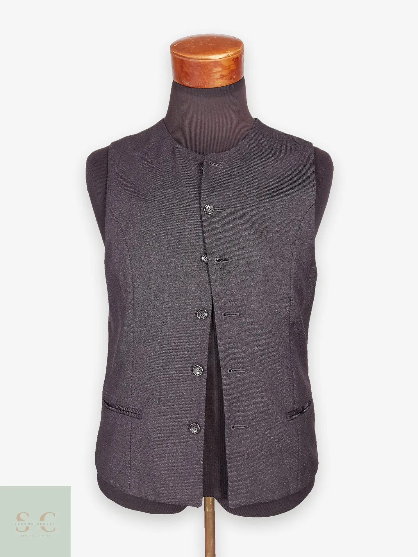 Chaleco Gilet Plomo Lana Talla S 1