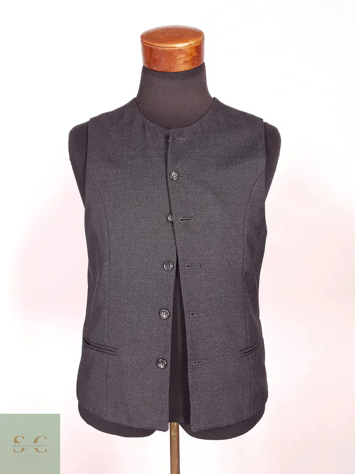 Chaleco Gilet Plomo Lana Talla S 2