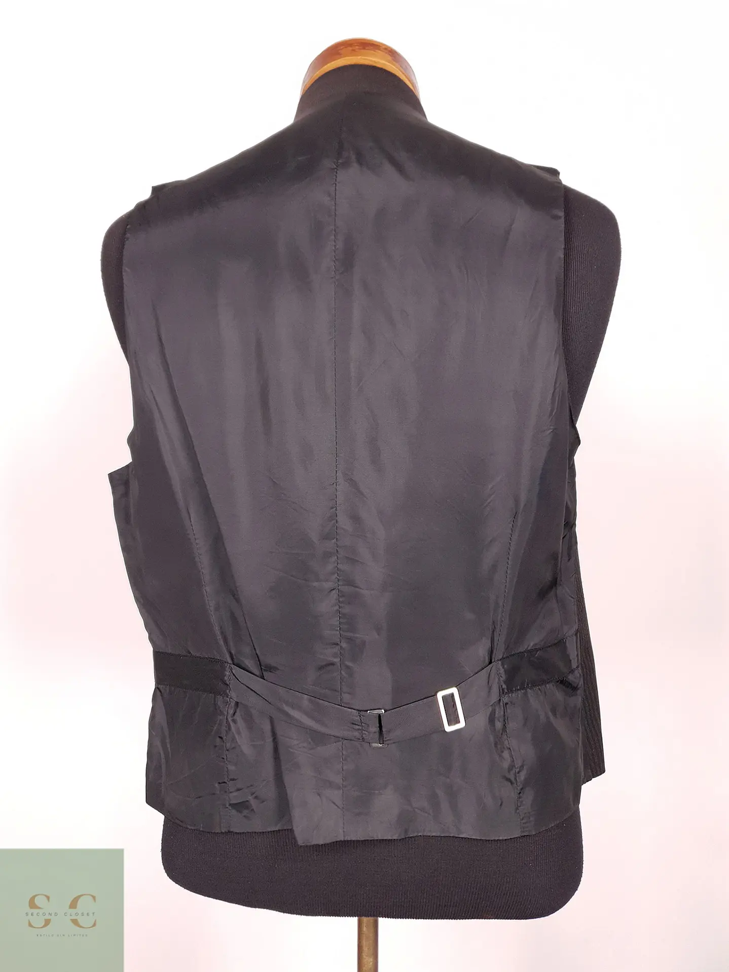 Chaleco Gilet Angelo Litrico Negro Rayas Talla S 5