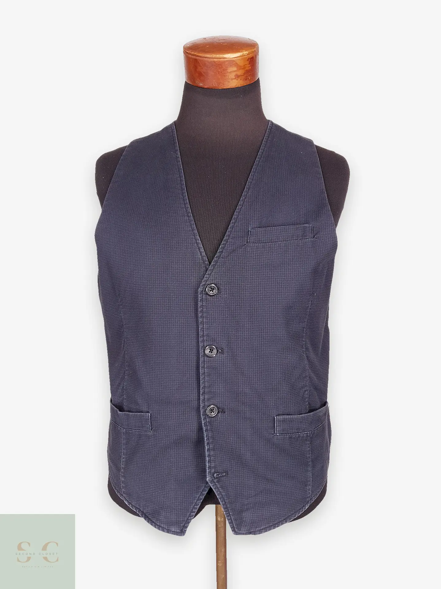 Chaleco - Gilet Smog Azul Algodón Talla S 1
