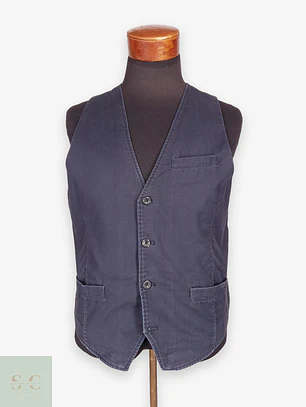 Chaleco - Gilet Smog Azul Algodón Talla S