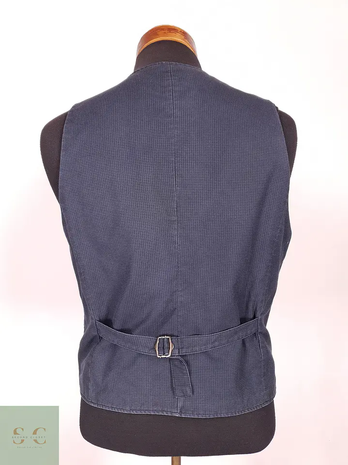 Chaleco - Gilet Smog Azul Algodón Talla S 4