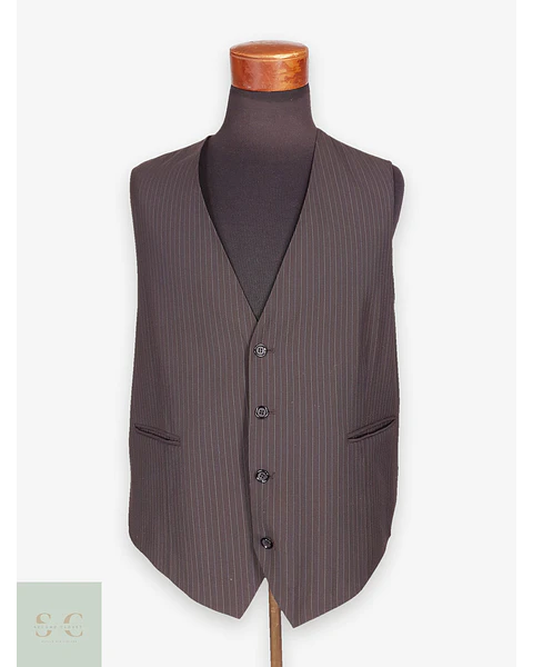 Chaleco - Gilet Canda Café Rayas Talla 2XL