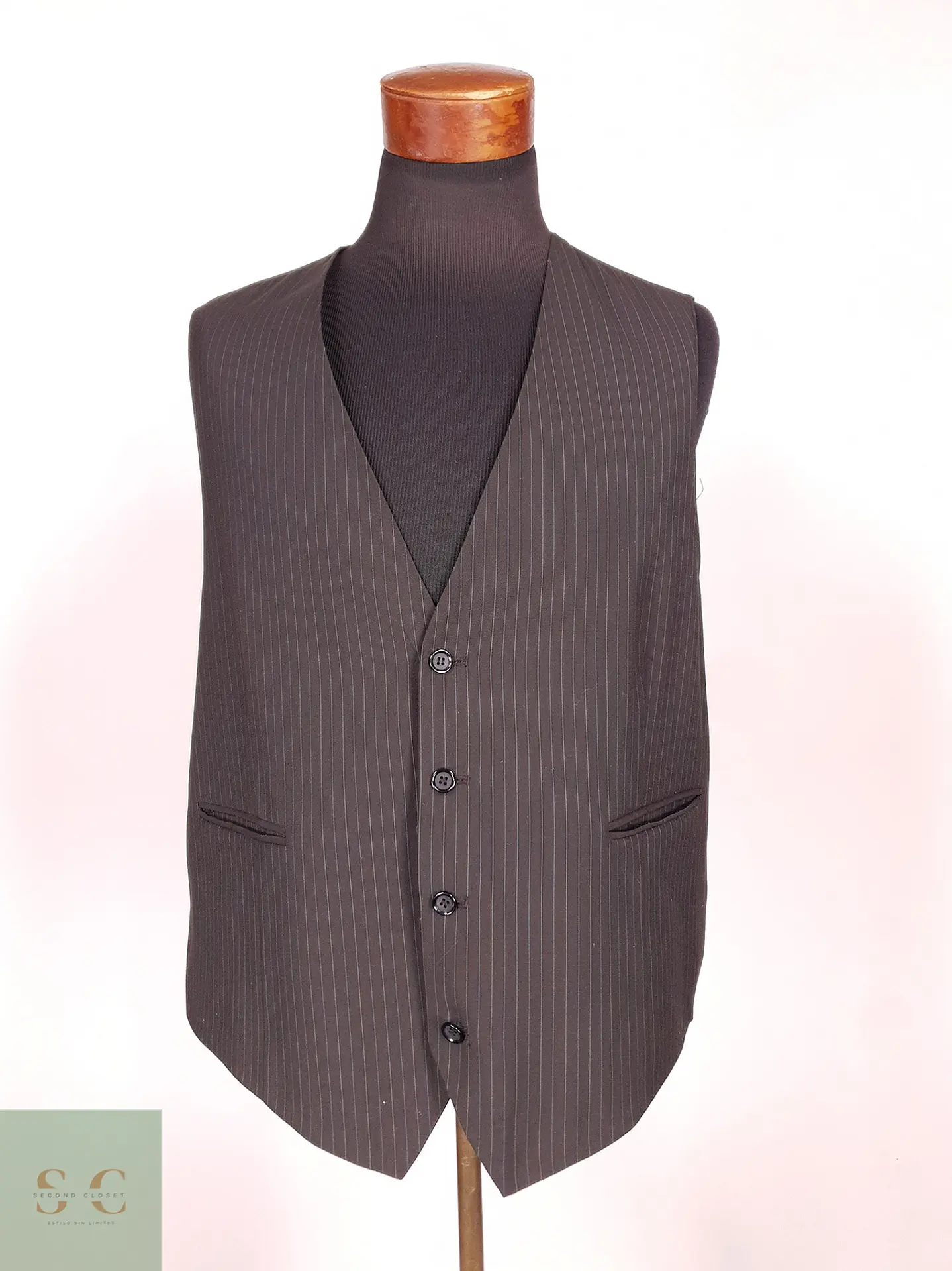 Chaleco - Gilet Canda Café Rayas Talla 2XL 2