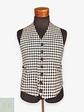 Chaleco Gilet Blanco y Negro Cuadros – Talla S - Miniatura 1
