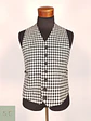 Chaleco Gilet Blanco y Negro Cuadros – Talla S - Miniatura 2