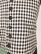 Chaleco Gilet Blanco y Negro Cuadros – Talla S - Miniatura 3