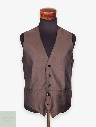 Chaleco Gilet Class Café Talla S