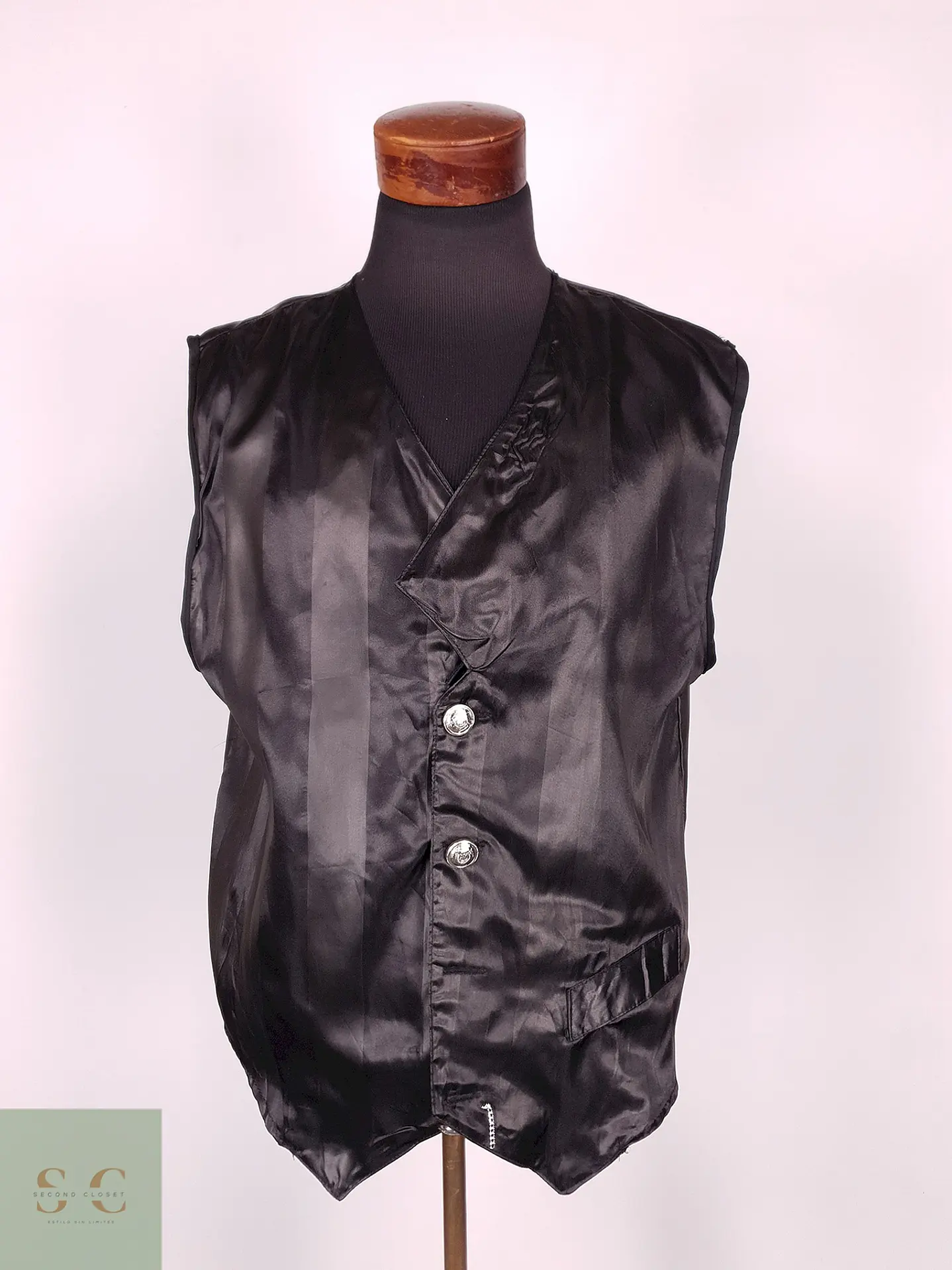 Chaleco - Gilet Negro Poliéster Talla LXL 2