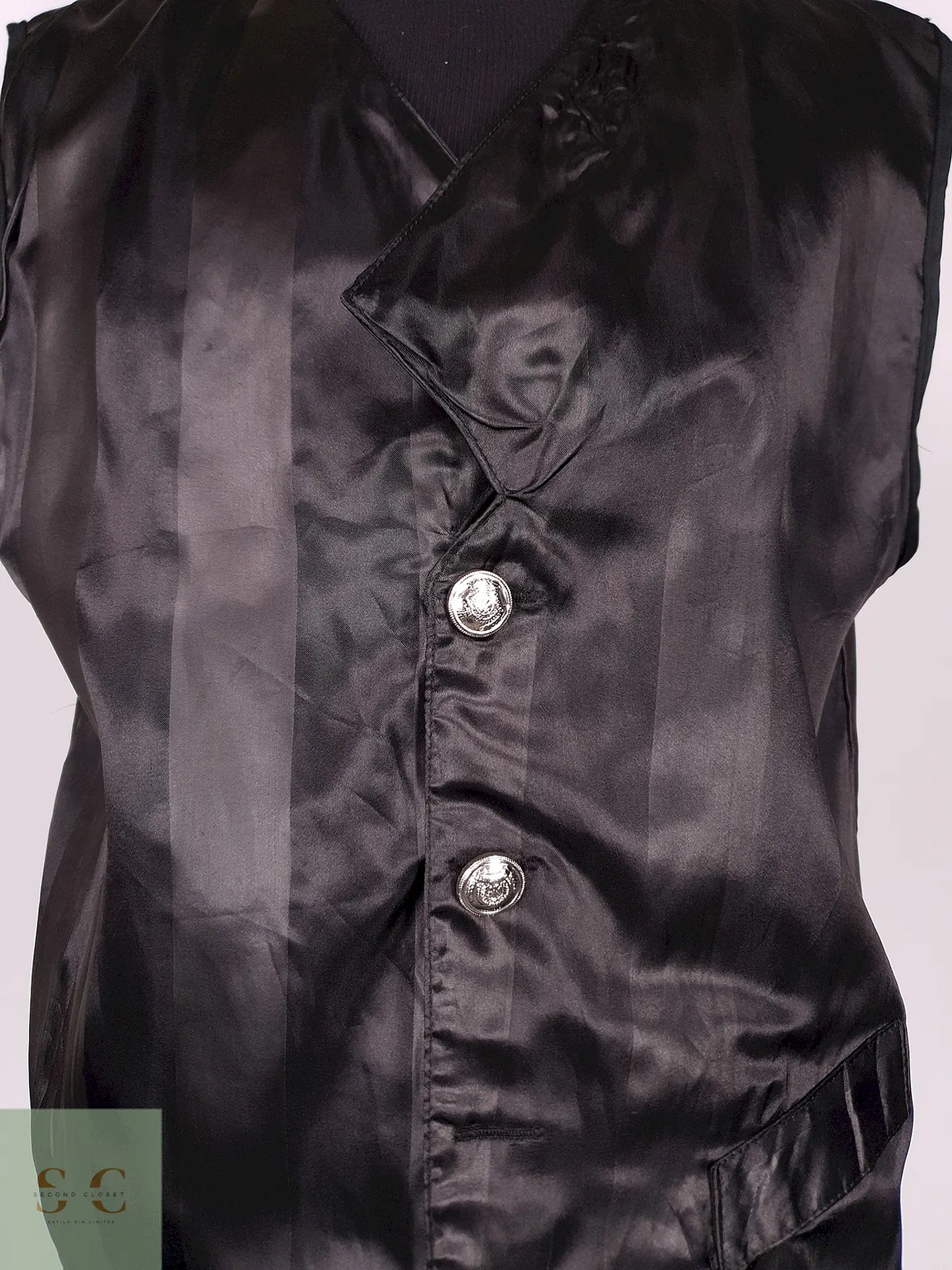Chaleco - Gilet Negro Poliéster Talla LXL 3
